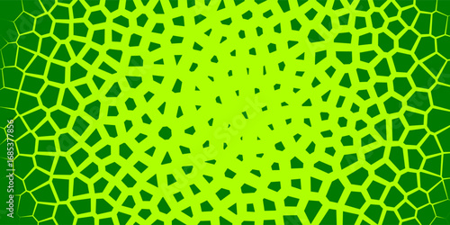 Green cells repeated backdrop. Fresh greenary seamless pattern. Vegetarian template wallpaper. Seeds vector illustration for agro, eco, organic designs and cards. voronoi endless backdrop