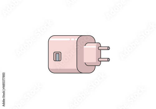 A compact portable universal USB power adapter for convenient charging of electronic devices on the go