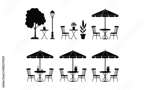 set of furniture icons