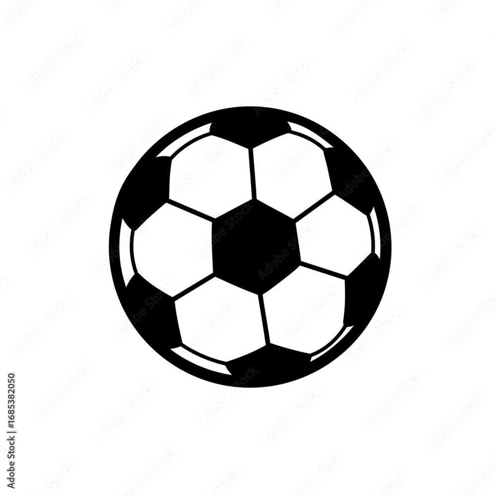 Naklejka premium Vector Football Ball Illustration Classic Design for Sports and Recreation