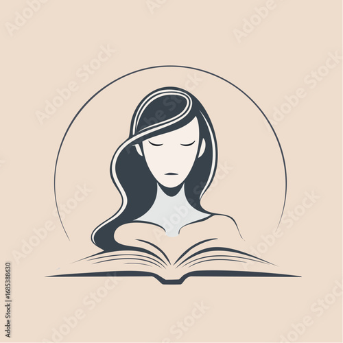 woman reading a book