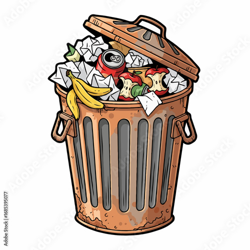 vector trash can icon