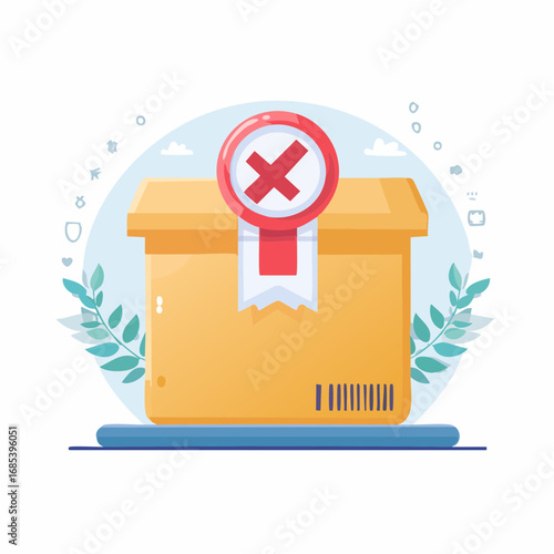 Rejected Package Illustration