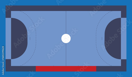 Handball Court Template - European.ai