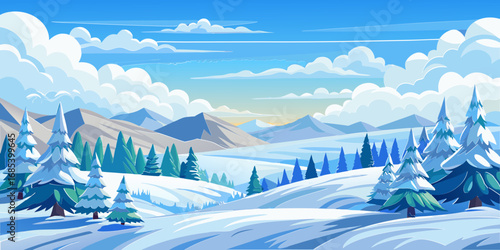 winter forest landscape