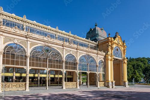 Spa center and colonnade of the famous Marianske Lazne spa, Czech Republic