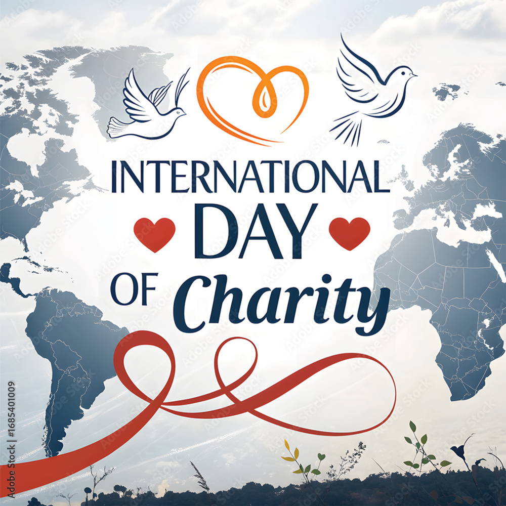 Naklejka premium International day of charity 2025