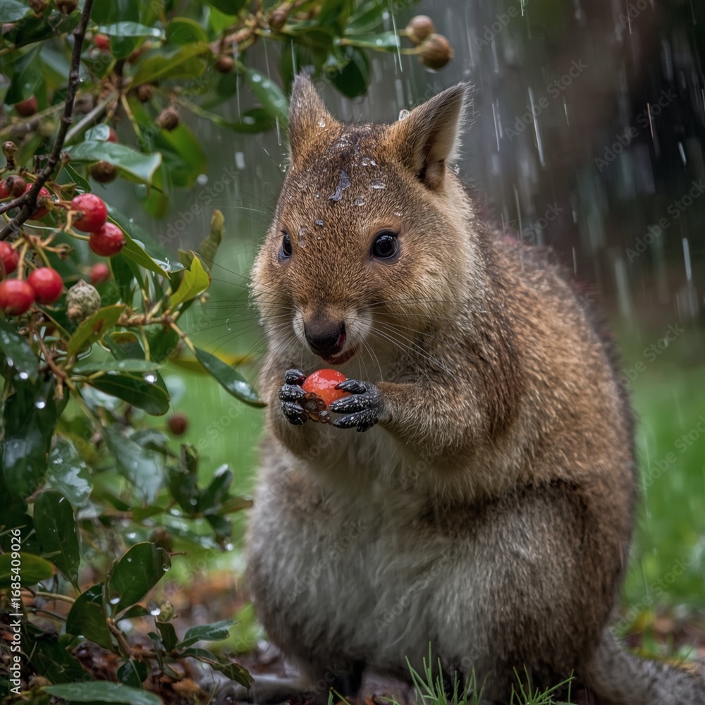 Obraz premium squirrel on the tree