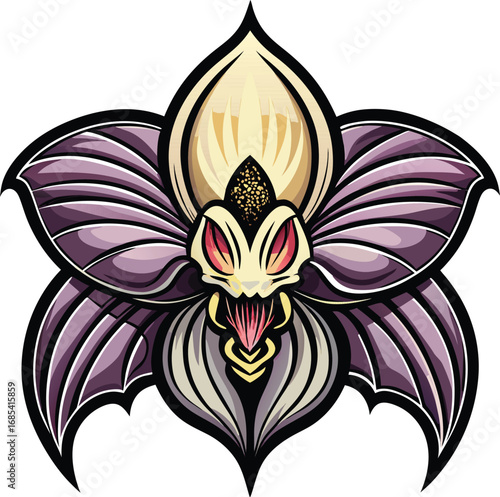 Spooky Orchid Halloween Monstrous Orchid Flower Design