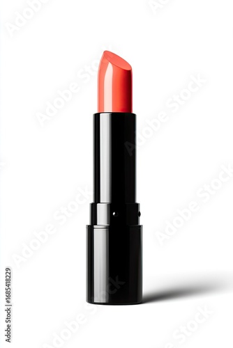 Coral-toned lipstick in a black tube