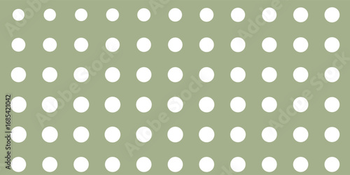 Green polka dot pattern on olive background llustration background  comic pop art overlay backdrop. Halftone raster effect wallpaper. modern