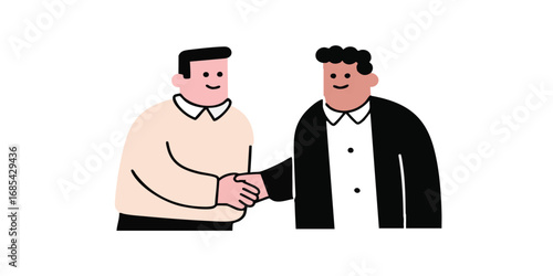 Two individuals engage in a...