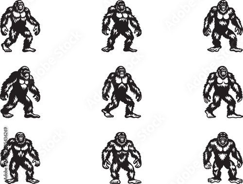 Bigfoot Sasquatch Yeti SVG