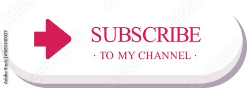 YouTube button design. Suitable for social media projects, web design, branding, user interface, and online video channel artwork.