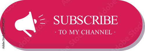 YouTube button design. Suitable for social media projects, web design, branding, user interface, and online video channel artwork.