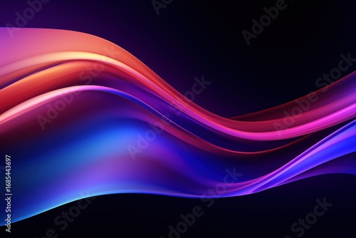 Wallpaper Mural Dynamic abstract wave design in vibrant colors, perfect for modern backgrounds, digital art, and creative projects Torontodigital.ca