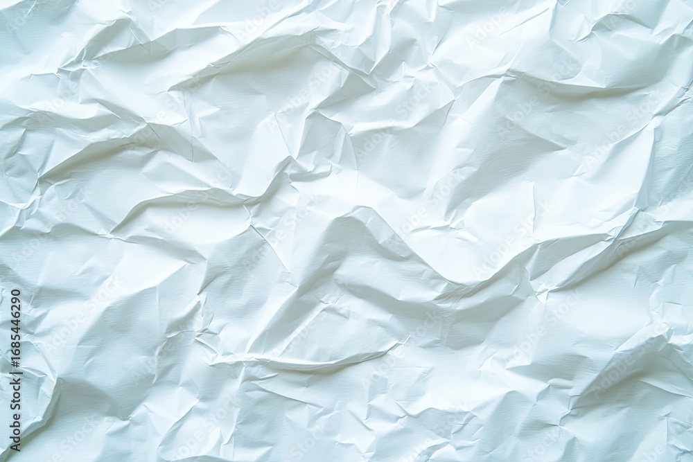Fototapeta premium Crinkled white paper texture (4)
