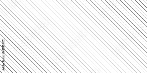 Slant line halftone gradation texture. Fading diagonal stripe gradient background. Black oblique pattern backdrop. Vanishing thin parallel line wallpaper for overlay