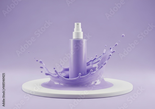 Lavender Spray Bottle in Liquid Splash.