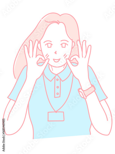 女性　イラスト