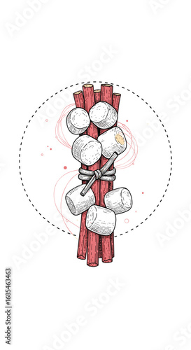Deliciously roasted marshmallows on sticks perfect for campfires and outdoor gatherings