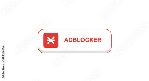 Digital ad blocker icon symbolizing online privacy and internet security against unwanted advertisements