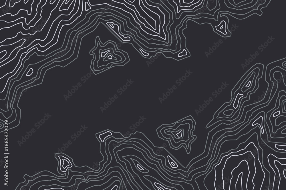 Fototapeta premium topo graphic map contour line surface black wallpaper 