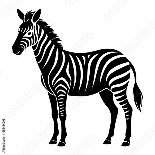 Zebra Silhouette Vector Art