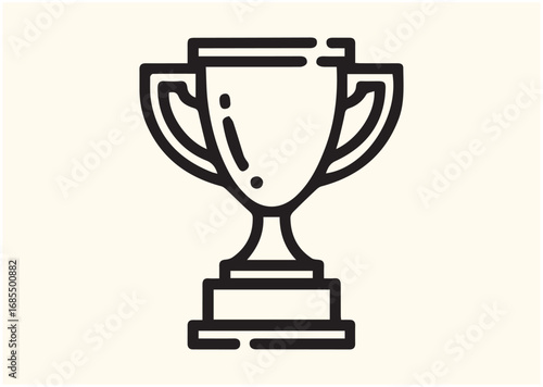 Trophy Line art Vector design