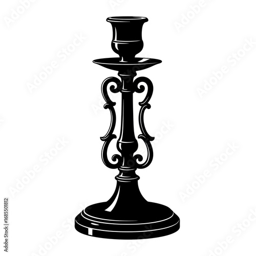 candlestick with candle