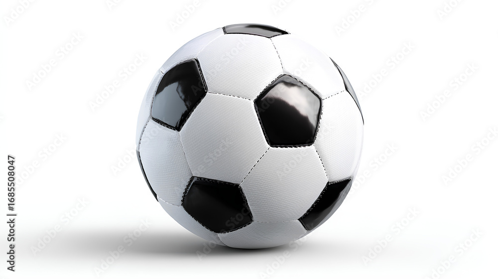 Naklejka premium Soccer Ball with Paint Splatter, isolated on white background Stock Illustration