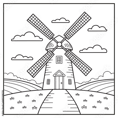 Serene Landscapes Coloring Pages