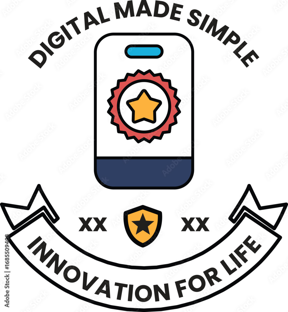 Fototapeta premium A logo for digital made simple