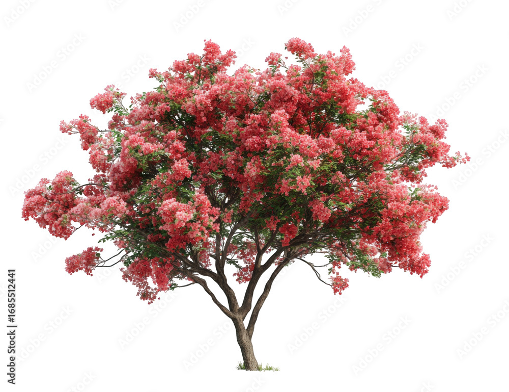 Fototapeta premium Vibrant pink flowering tree (1)