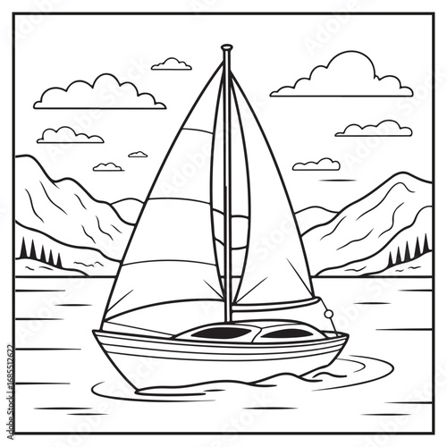 Serene Landscapes Coloring Pages