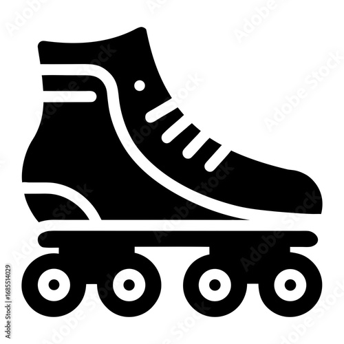roller skates on white background