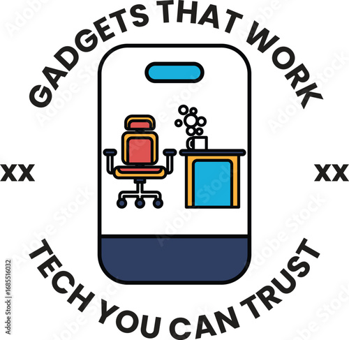 A logo for gadgets that work tech trust