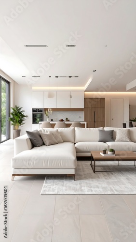Modern Minimalist Living Room Design.