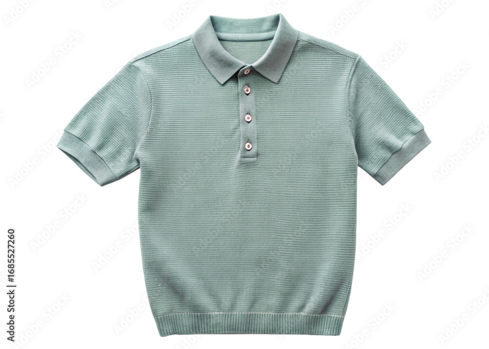 Naklejka premium Knit polo top isolated on white background