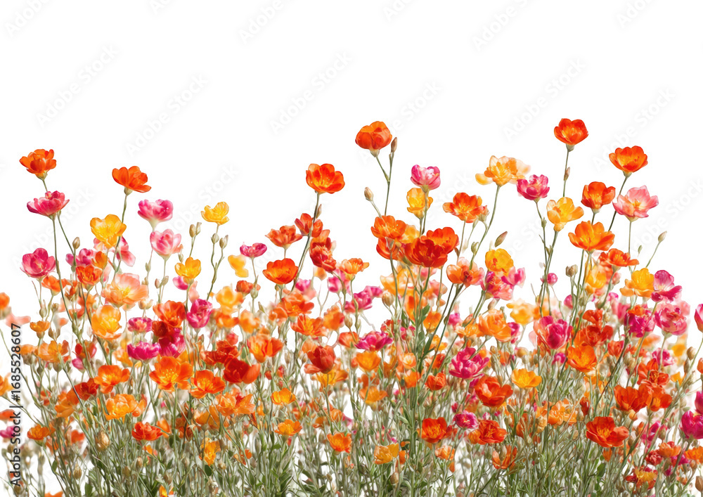 Fototapeta premium Colorful flowers in a field