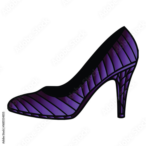 Graceful lavender heels for evening glamour