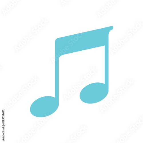 Eighth Note Music Icon A Simple, Elegant Design for Musical Projects