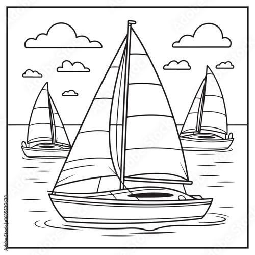 Seaside Serenity Coloring Pages