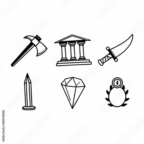 Collection of ancient symbols