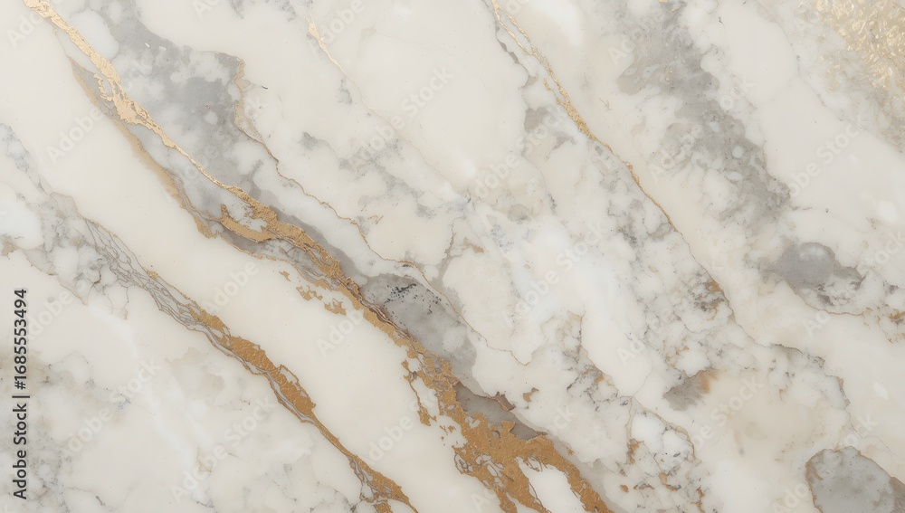 Naklejka premium Elegant White and Gold Marble Texture