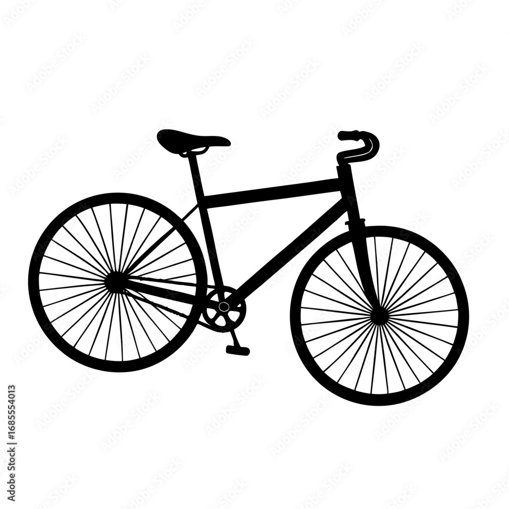 Obraz premium Black Silhouette Vector of Green Leaf Cycle for Eco Friendly Designs