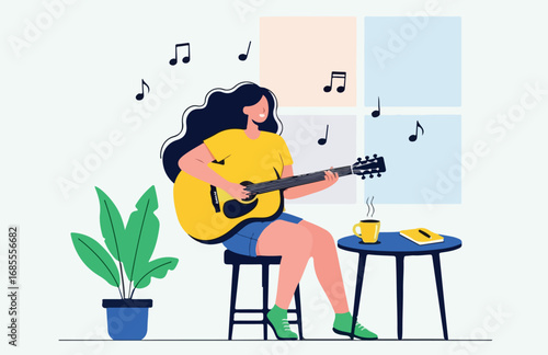 musician with guitar