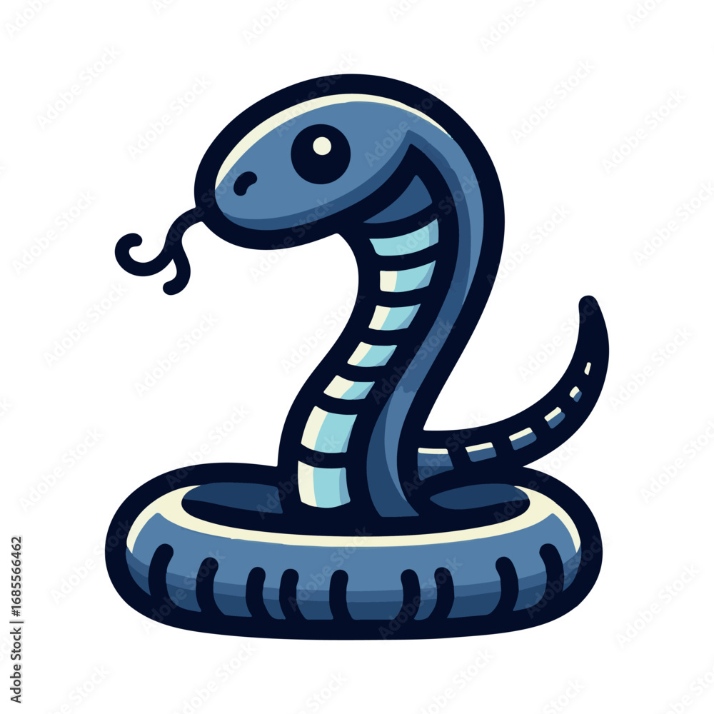 Fototapeta premium cobra snake illustration design