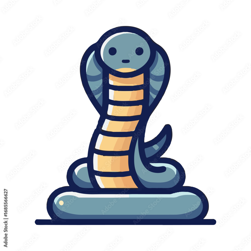 Fototapeta premium cobra snake illustration design