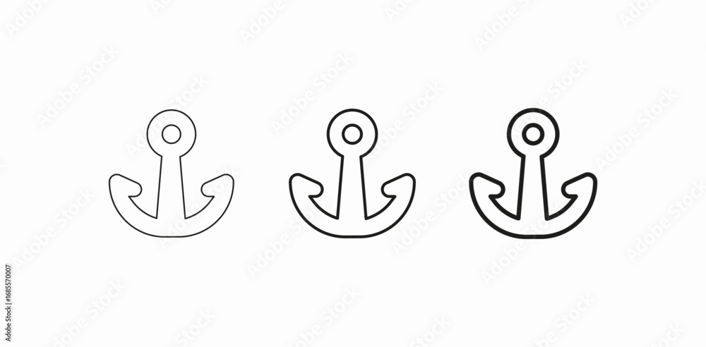 Obraz premium nautical heavy tool icon sign vector